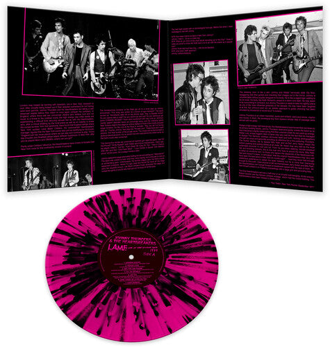 Johnny Thunders & Heartbreakers: L.A.M.F.  Live At The Village Gate 1977 - pink/black splatter