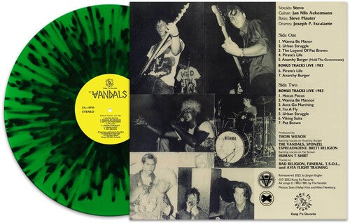 The Vandals: Peace Thru Vandalism - Green/black Splatter