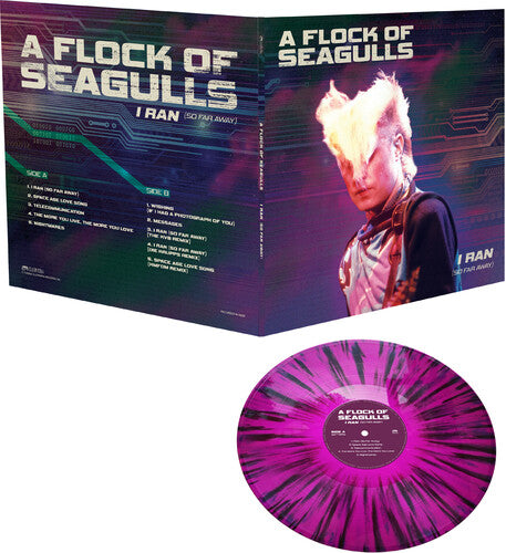 Flock of Seagulls: I Ran - So Far Away - Purple/black Splatter