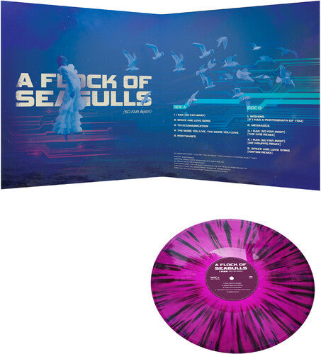 Flock of Seagulls: I Ran - So Far Away - Purple/black Splatter