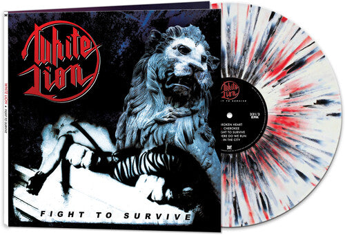 White Lion: Fight To Survive - WHITE/BLACK/RED SPLATTER